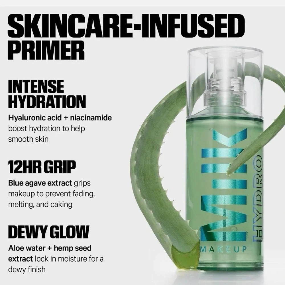 MILK Makeup Hydro Grip Primer Hydrating Gel .33 oz. 10 mL NIB/AUTHENTIC